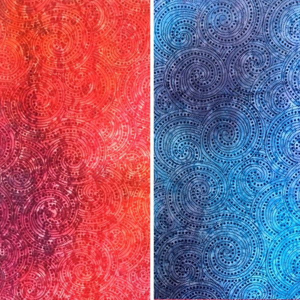 Indian Swirls Batik 100% Cotton Fabric 