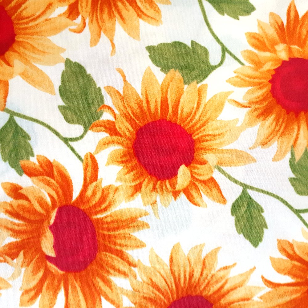 SZRUIZFZ RUIZHEN Sunflower Loquat Checked Quilting Fabric Fat Quartersyellow Cotton Fabric Bundles7pcs 18 x 22 Inches